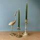Antique brass candlestick holder