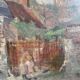 Huile sur toile enfants devant le portail
