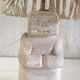 Table lamp statuette in limestone - mid 20th century