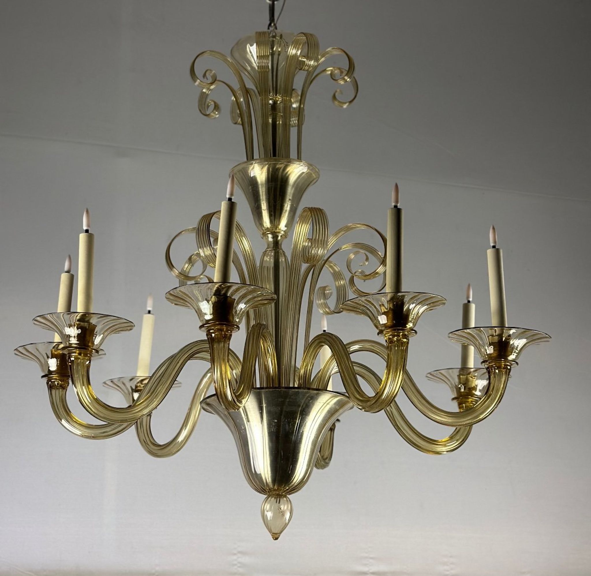 Venetian chandelier in Murano glass circa 1940