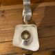Candlestick candlestick design 1970 metal silver Saint Médard