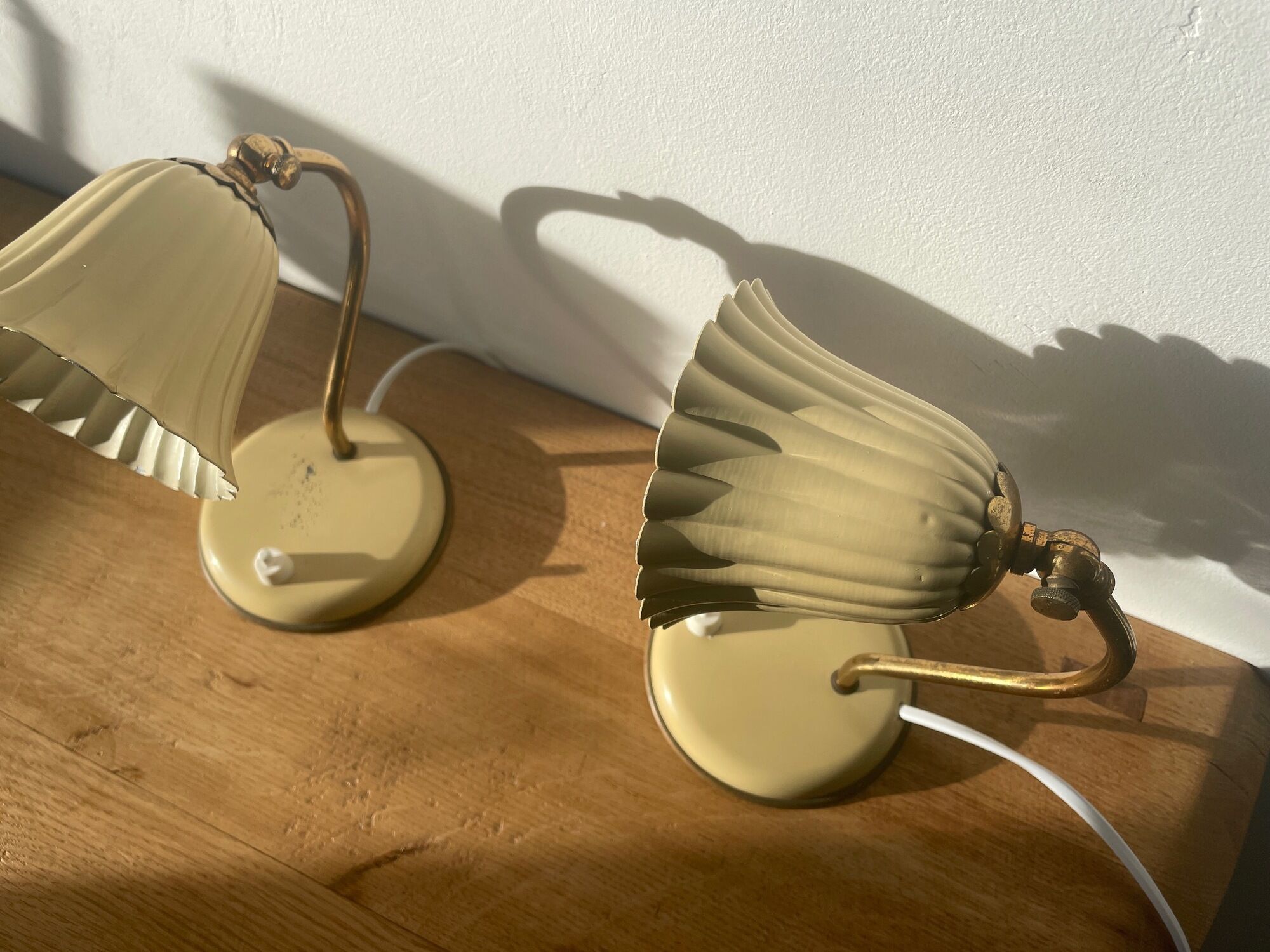 Pair of bedside lamps