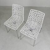 Set of 2 design chairs IGAP, Groove model, 2000s