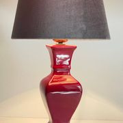Ceramic lamp and vintage velvet