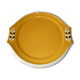 Plat jaune et noir Vallauris