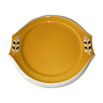 Vallauris yellow and black dish