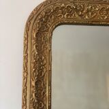 Mirror fireplace trumeau Louis philippe gilded