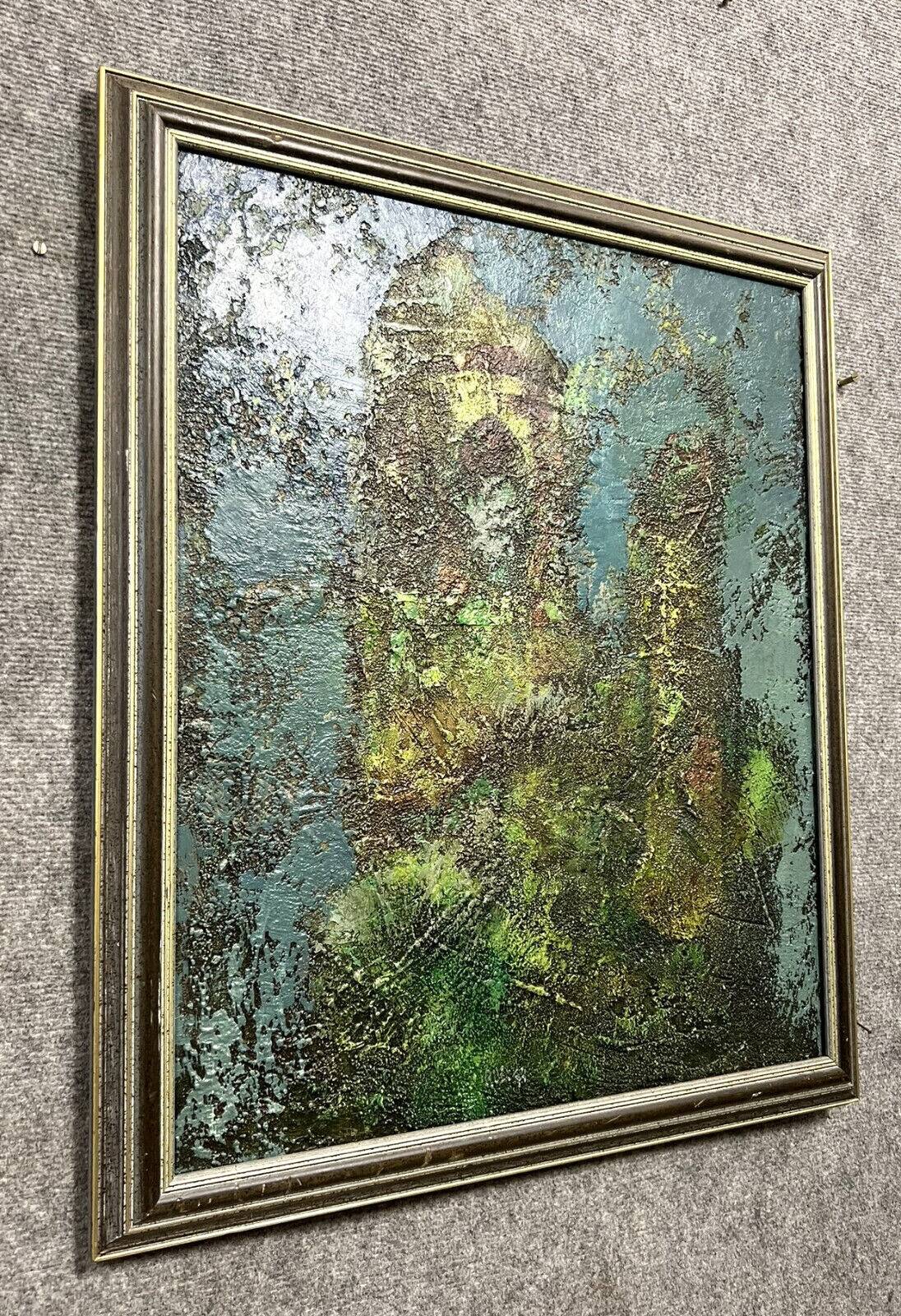 Russian School 1997: modernist oil on canvas