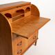 Vintage Scandinavian elm secretary, 1950s