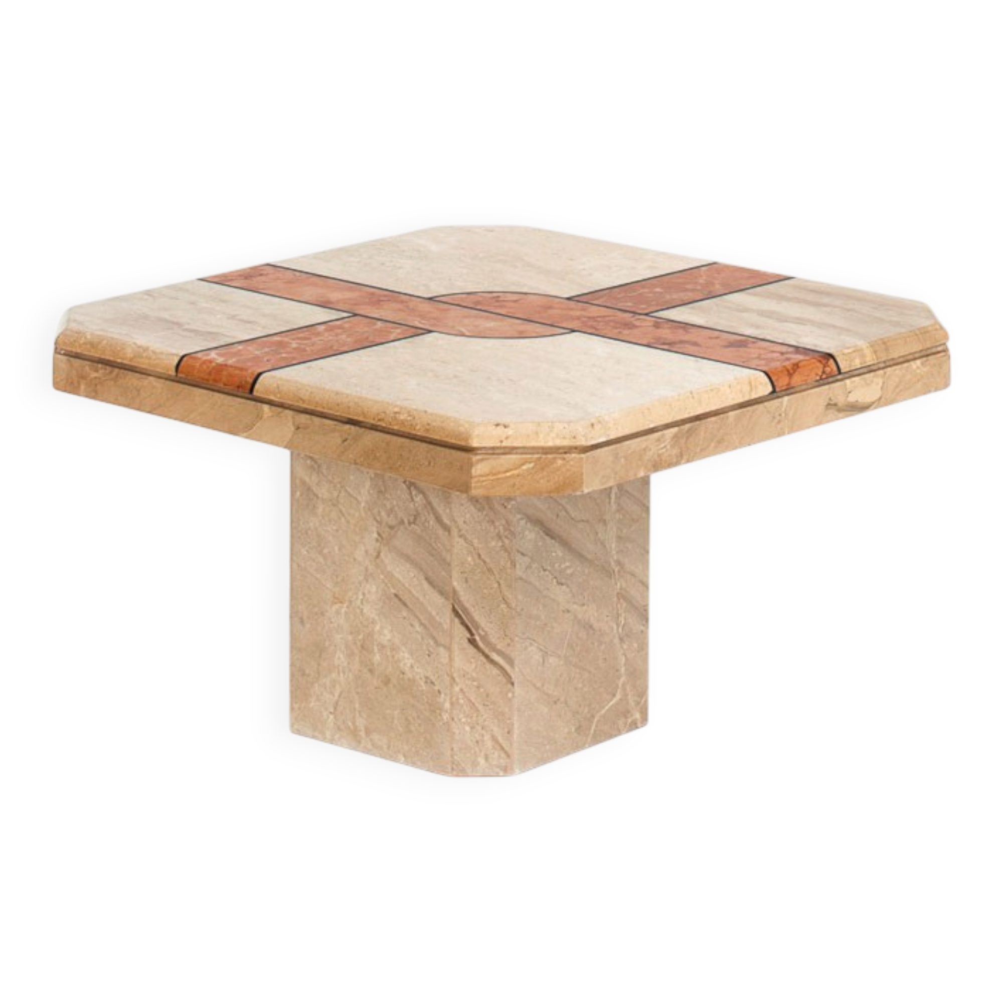 Vintage marble coffee table. Italy, 1990s.