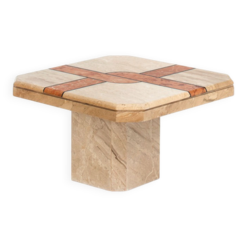 Vintage marble coffee table. Italy, 1990s.