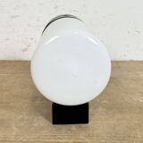 Industrial Brown Bakelite Wall Light with Milk Glass, 1960s