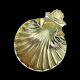 Ashtray or shell-shaped trinket tray in gilded zamak – EP Zinc, Italy, 1960s