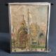 Miroir triptyque miniature, illustration exposition universelle de 1900
