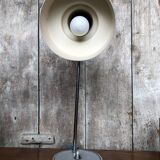 Ancienne Lampe Articulée 70’s Métal Gris & Chromé Vintage