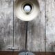 Old Articulated Lamp 70's Gray Metal & Chrome Vintage