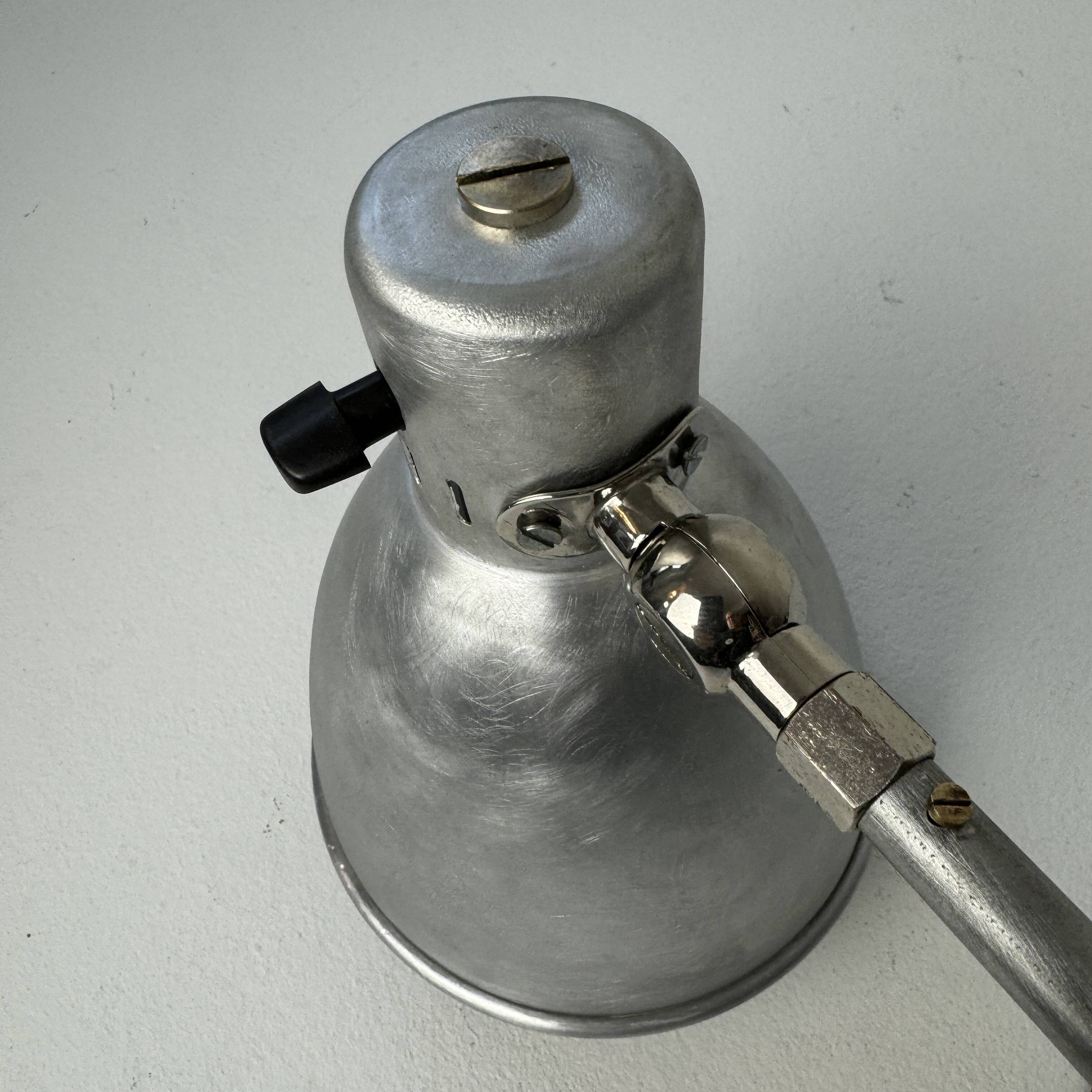 Old large industrial accordion wall lamp