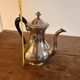 Silver-Plated Engraved Coffee Pot La Forêt Pin Belle Époque Boulenger