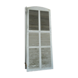 Wooden persian shutter with an opening