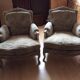 2 armchairs old Louis XVI style