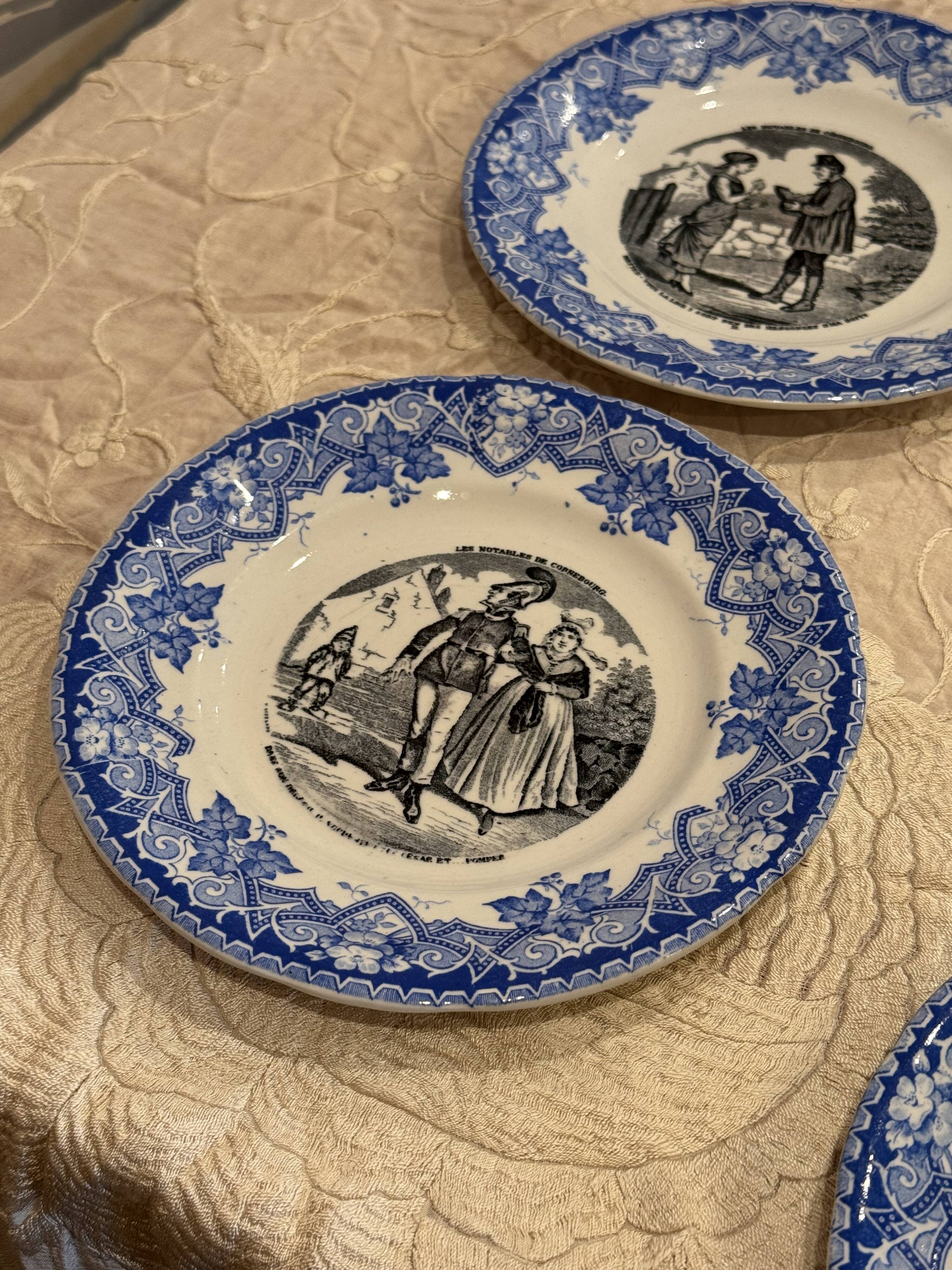 3 talking plates from Lunéville