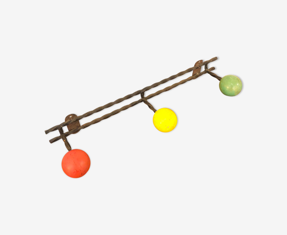 Vintage wall coat rack