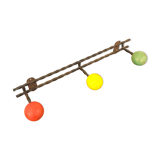 Vintage wall coat rack