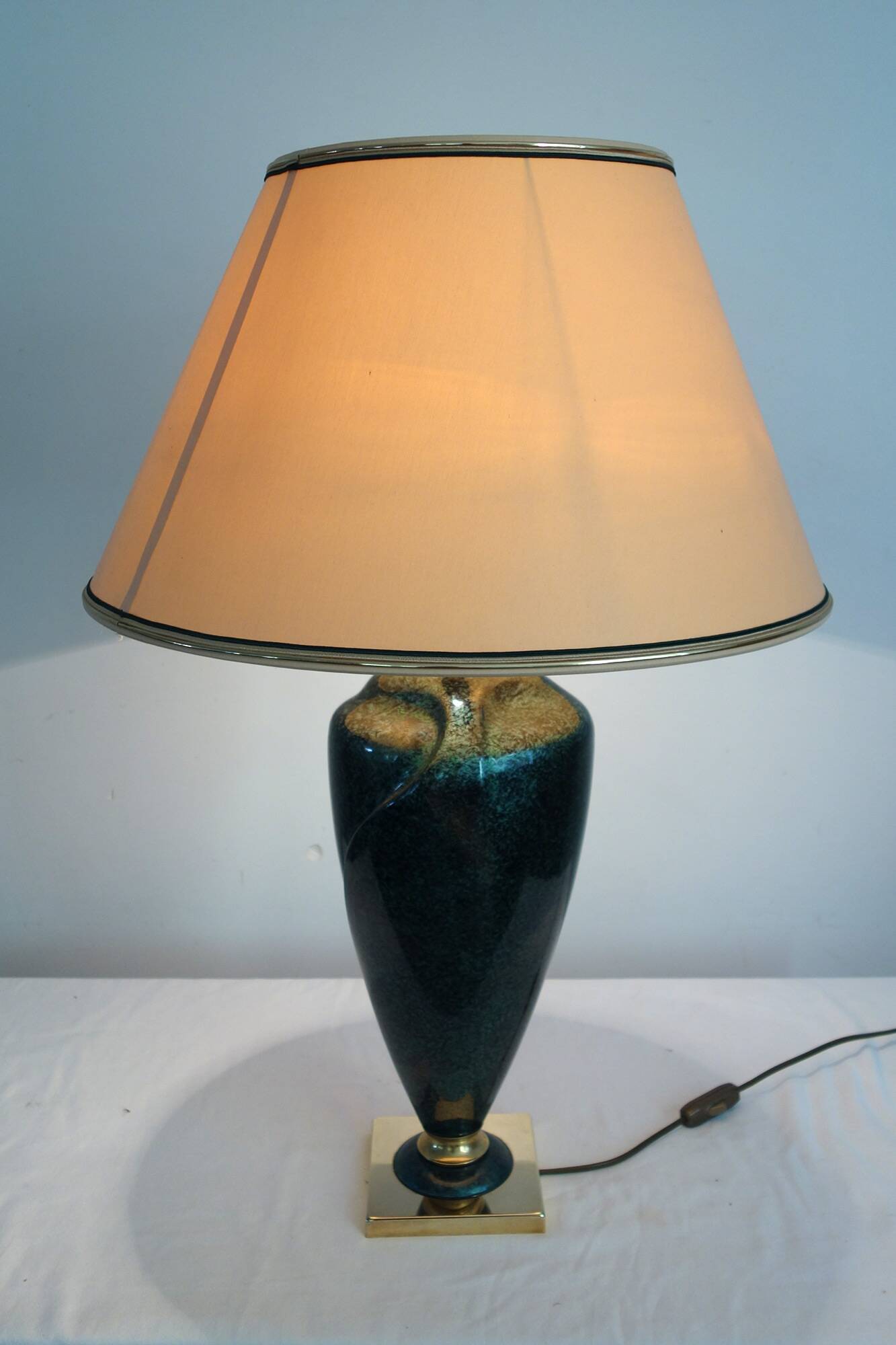 Robert de Schuytener ceramic living room lamp 1980