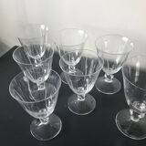 6 daum wine glasses