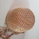 Rattan basket to hang vintage plant door