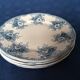 5 small Longwy plates, Gobelins model, late 19th century