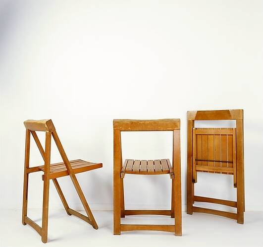 Set of 3  folding chairs