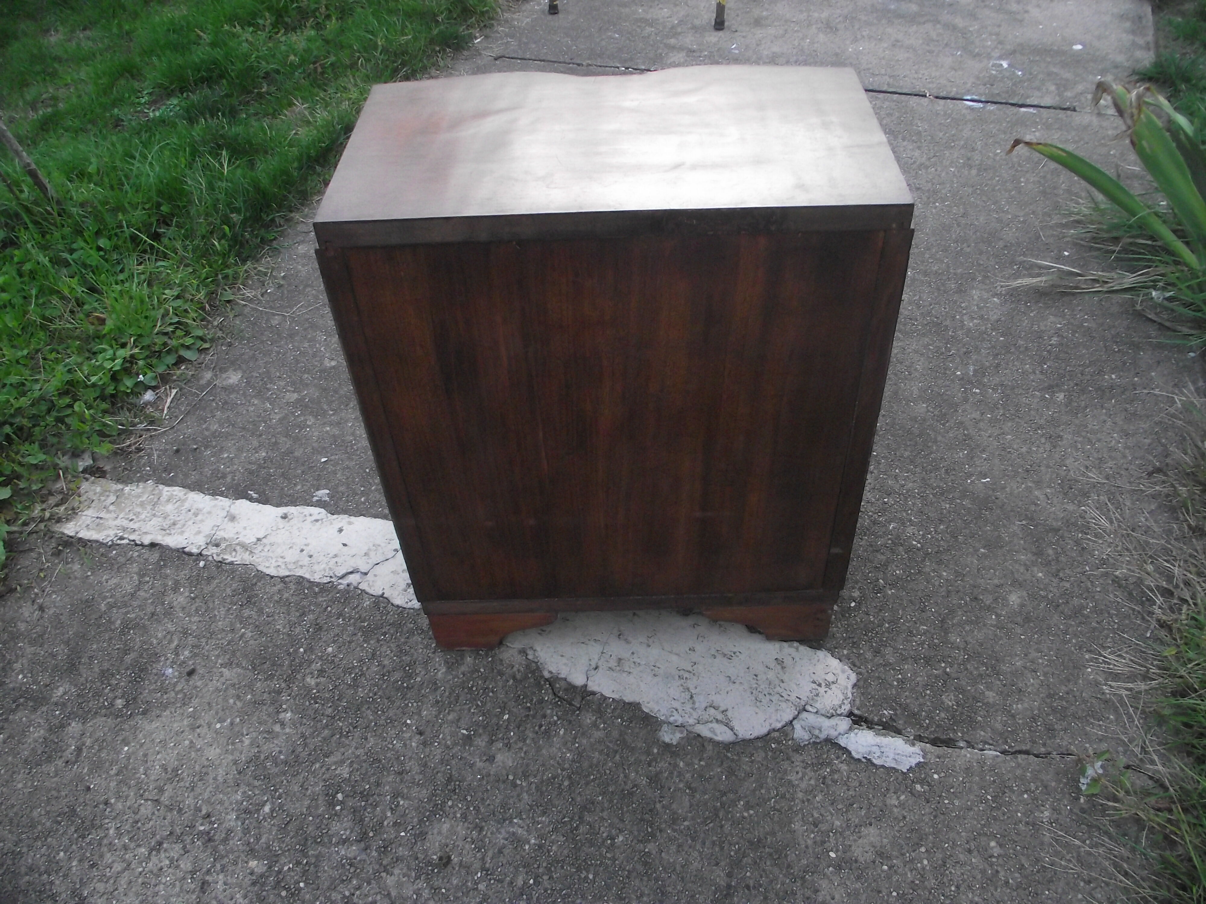 Art deco period bedside in walnut
