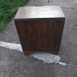 Art deco period bedside in walnut