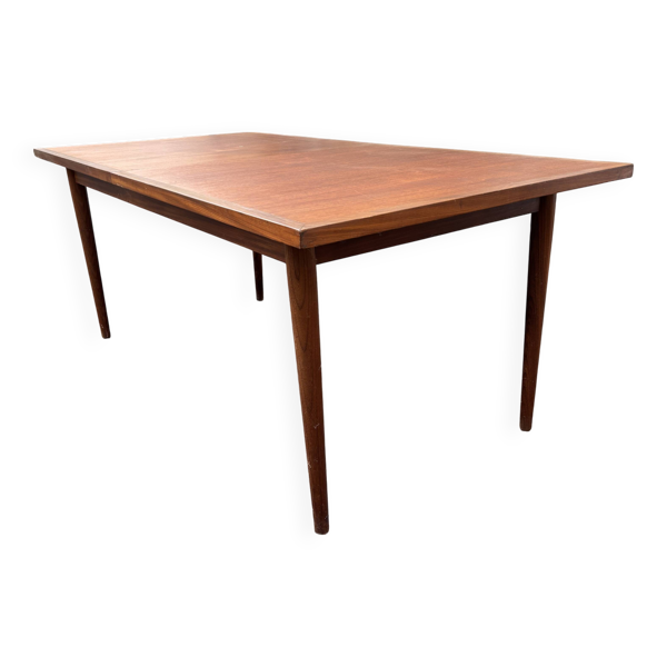 Table à manger scandinave extensible bois vintage 1960