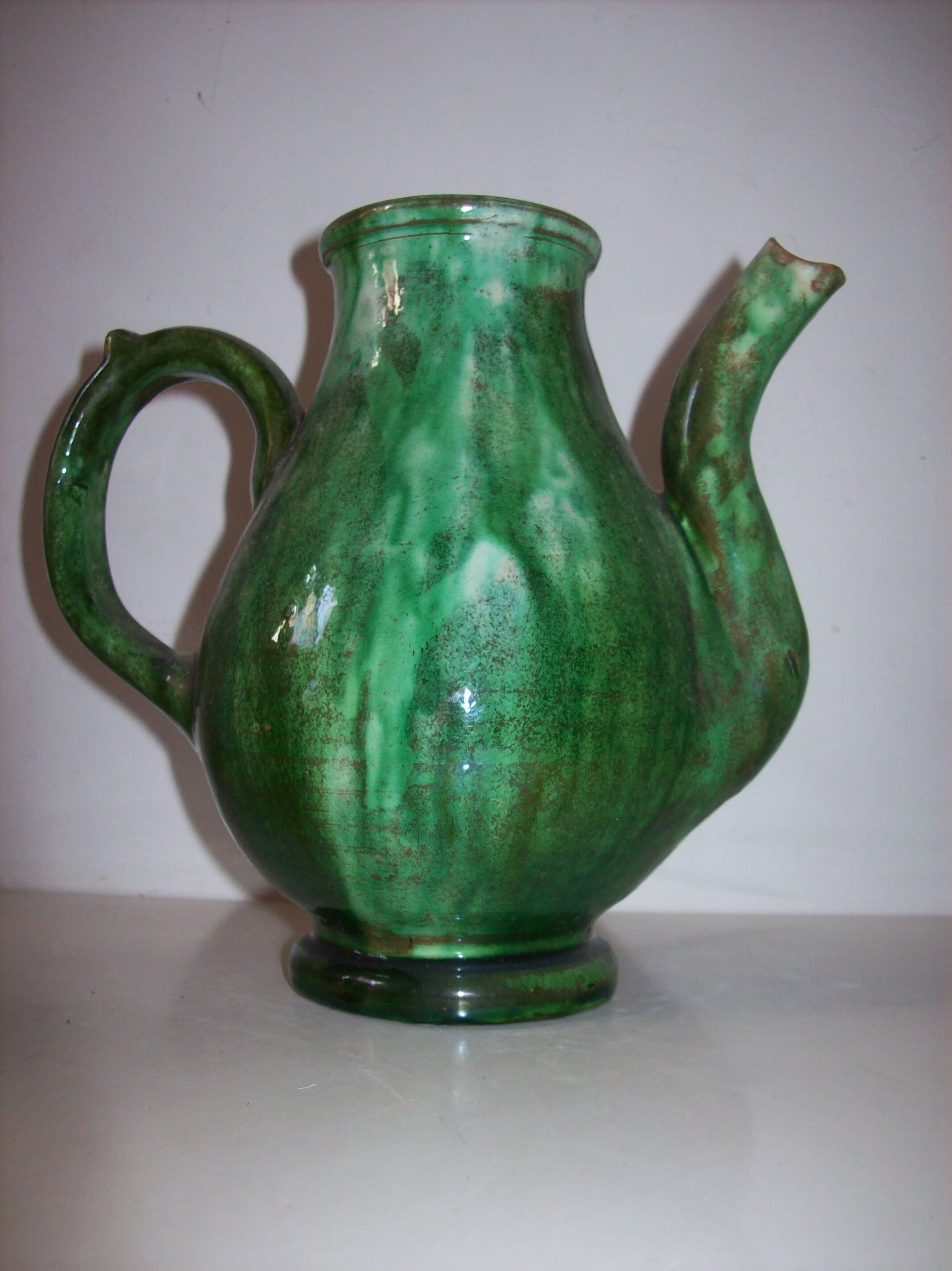 Signed ceramic teapot