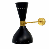 Paire appliques murales italiennes