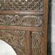 Large mirror - Indian carved wooden headboard