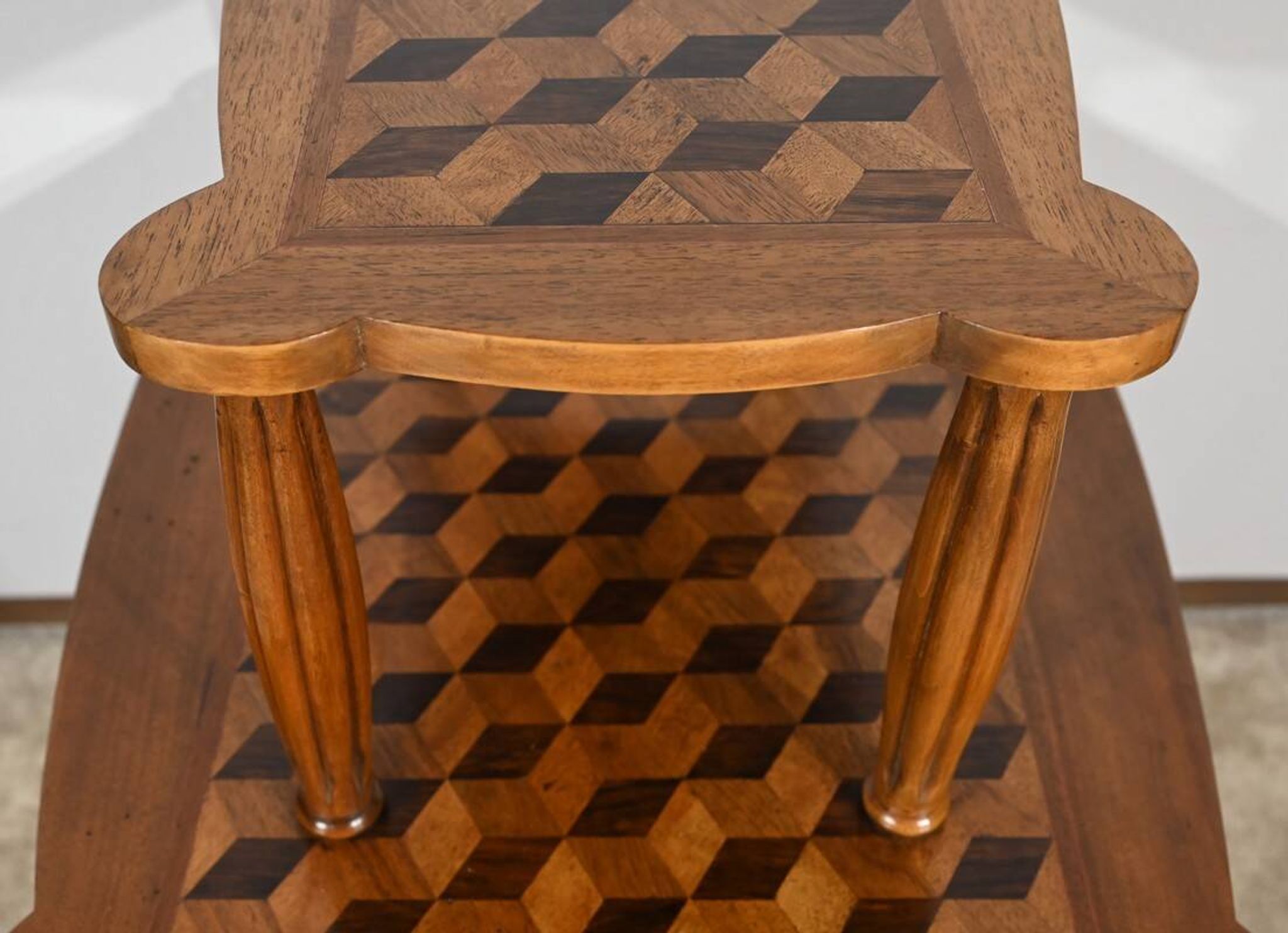 Walnut and Rosewood Marquetry Service Table – 1940