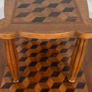 Walnut and Rosewood Marquetry Service Table – 1940
