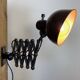 Black Industrial Bauhaus Scissor Wall Lamp from Kaiser Idell, 1930s