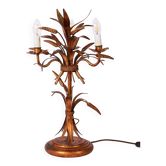 Gilt ‘Sheaf of Wheat’ Table Light, Florentine Table Lamp by Hans Kögl, 1960s