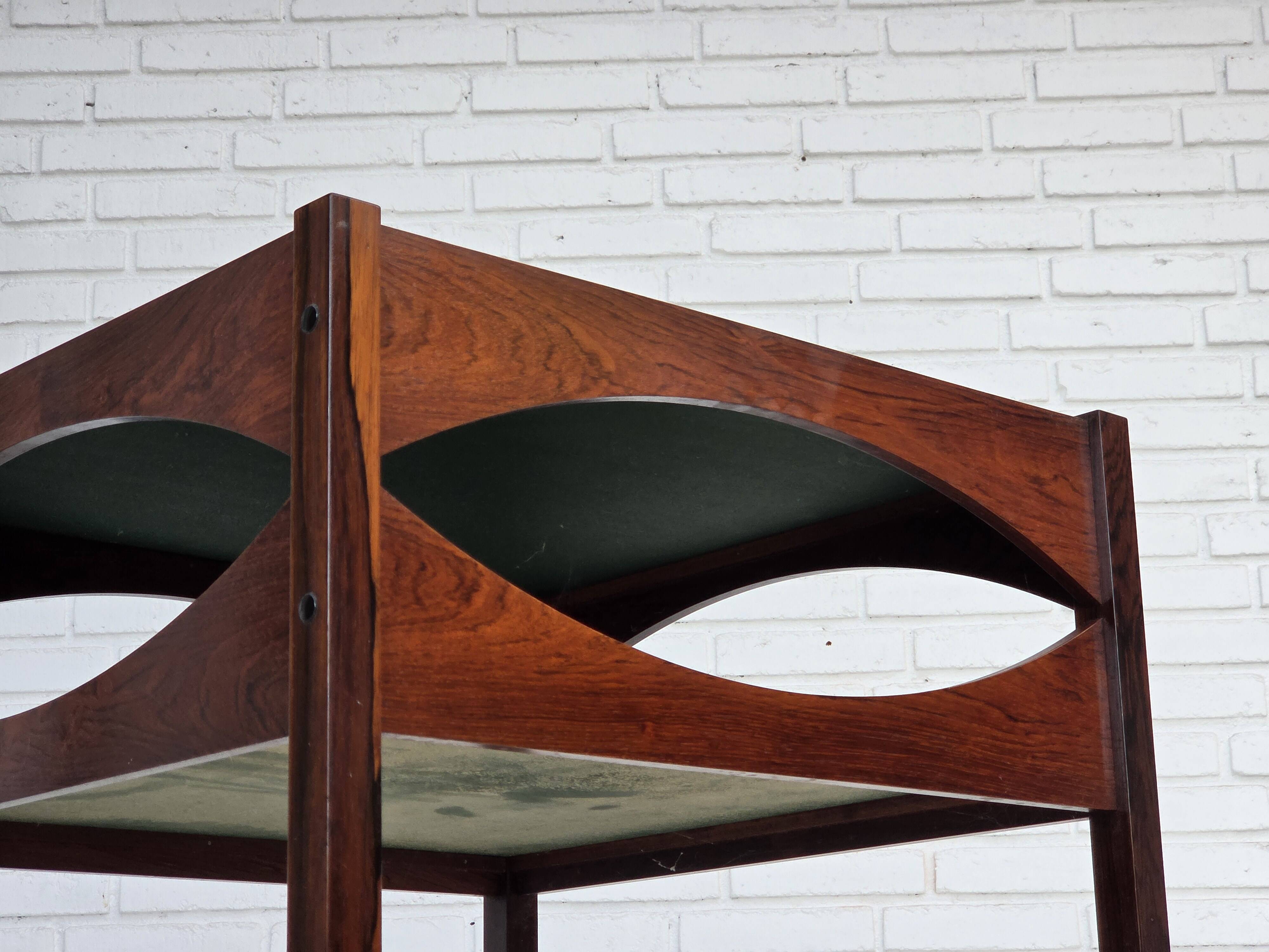 1970s, Danish design by Kristian Vedel. Side table model "Modus", teak wood