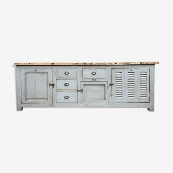 Gray patina sideboard