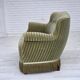 1960s, Danish 2-seater sofa, original furniture velour, beech wood.
