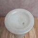 Antique Art Nouveau vase in frosted enamelled glass – iris decoration