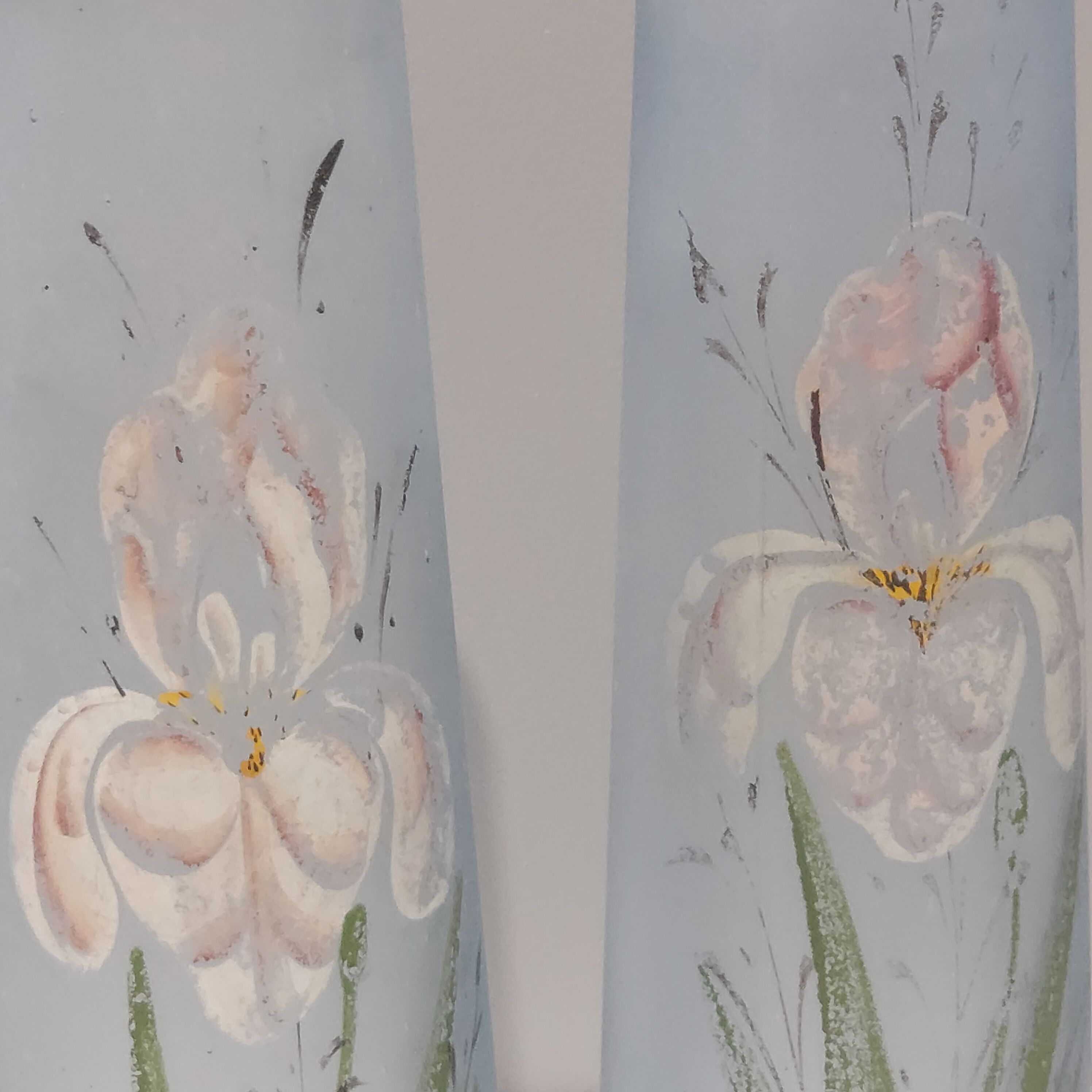 Paire de vases verre Art déco années 1930