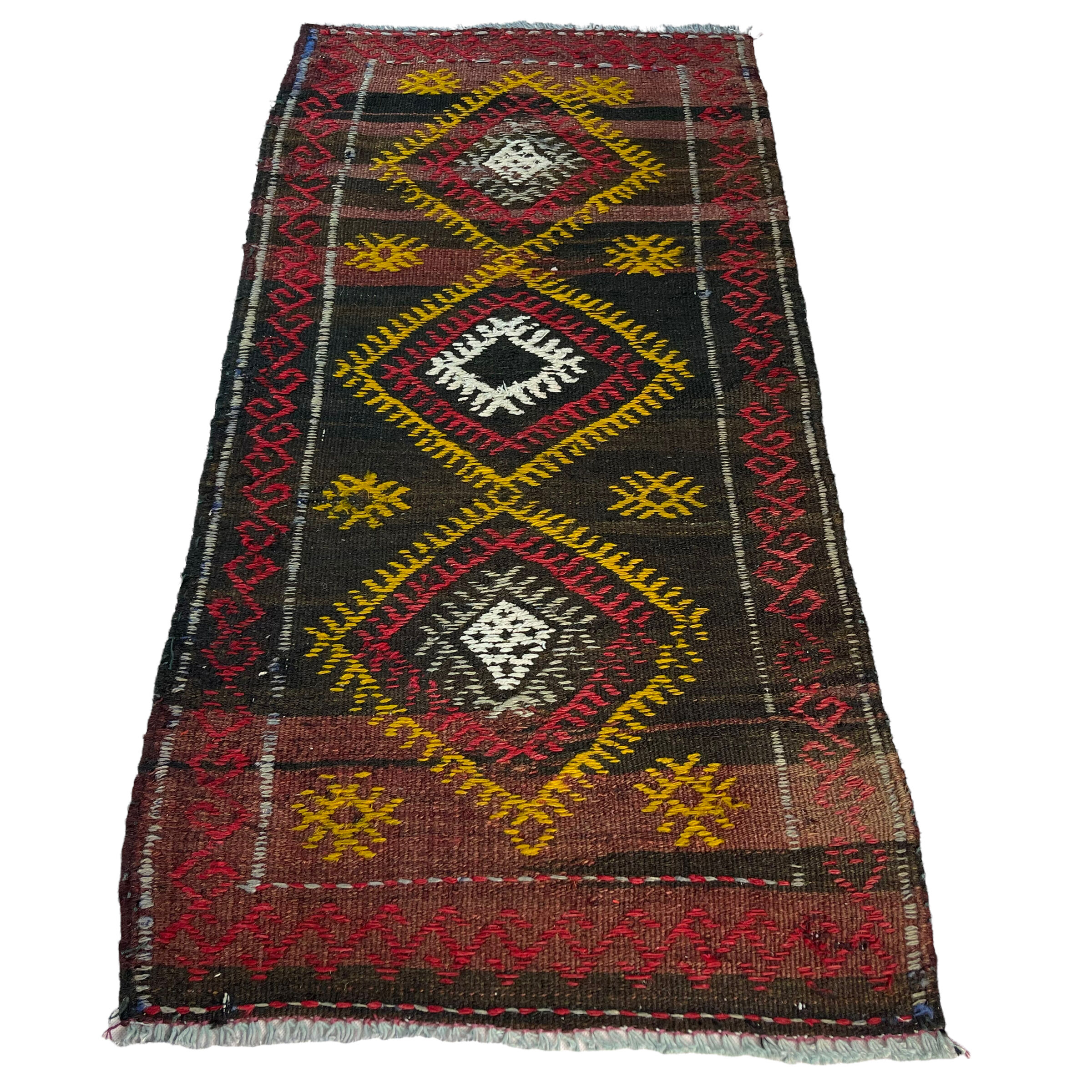 Vintage turkish kilim rug 96 x 50 cm