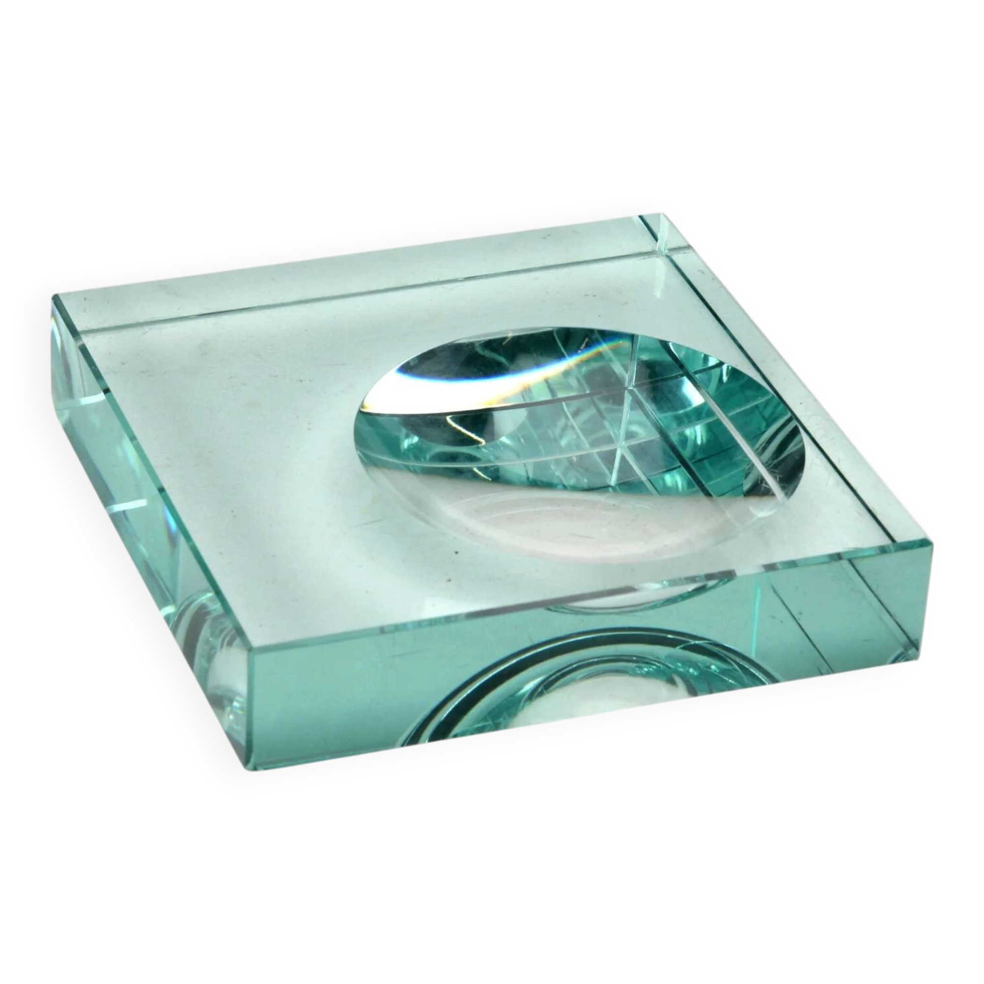 Vintage Murano glass ashtray, Italian design from the 1960s.