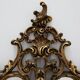 Grand miroir en bois doré de style rococo, Belgique, 20e siècle